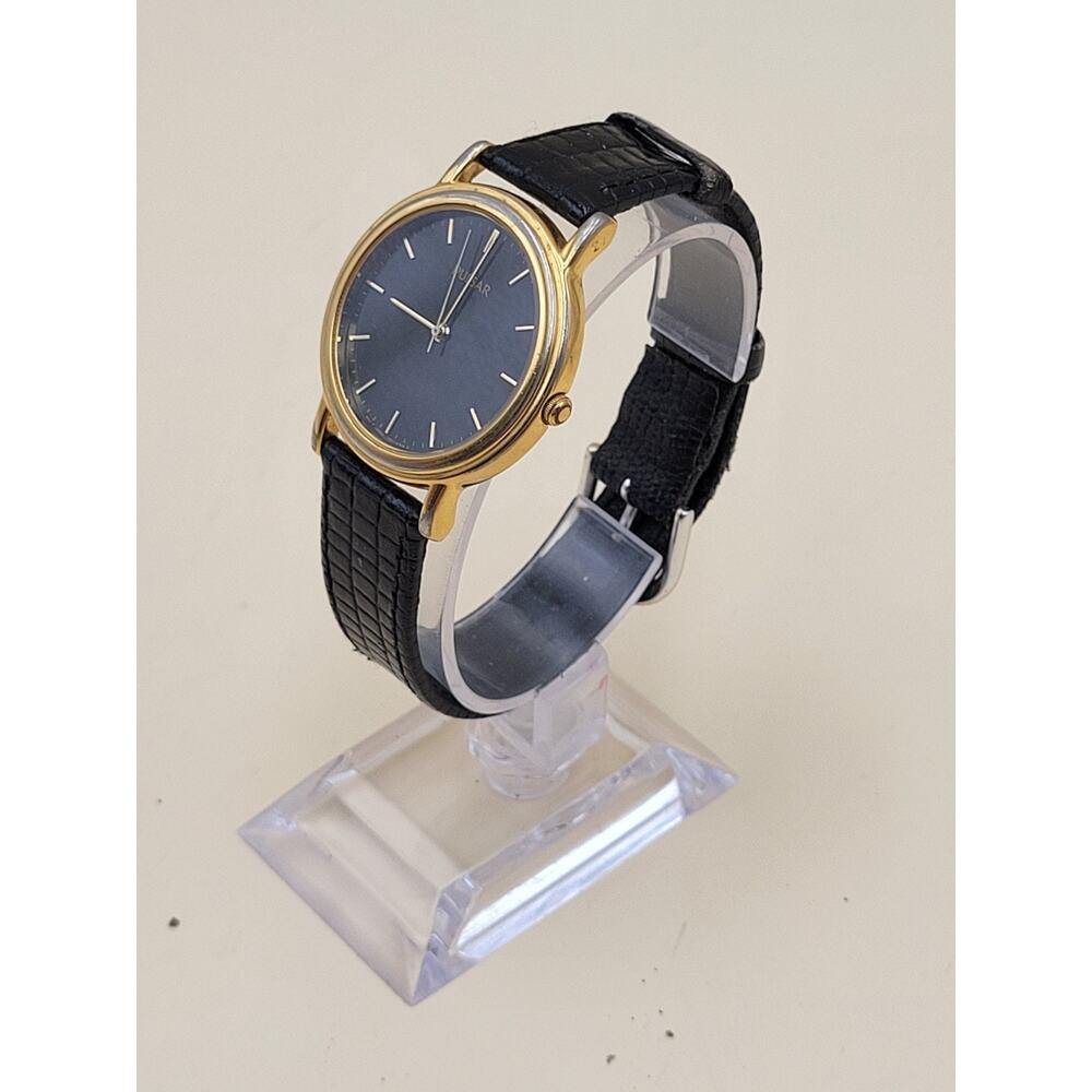 Vintage Pulsar Men's Quartz Dress Watch X501-X024 Black JAPAN